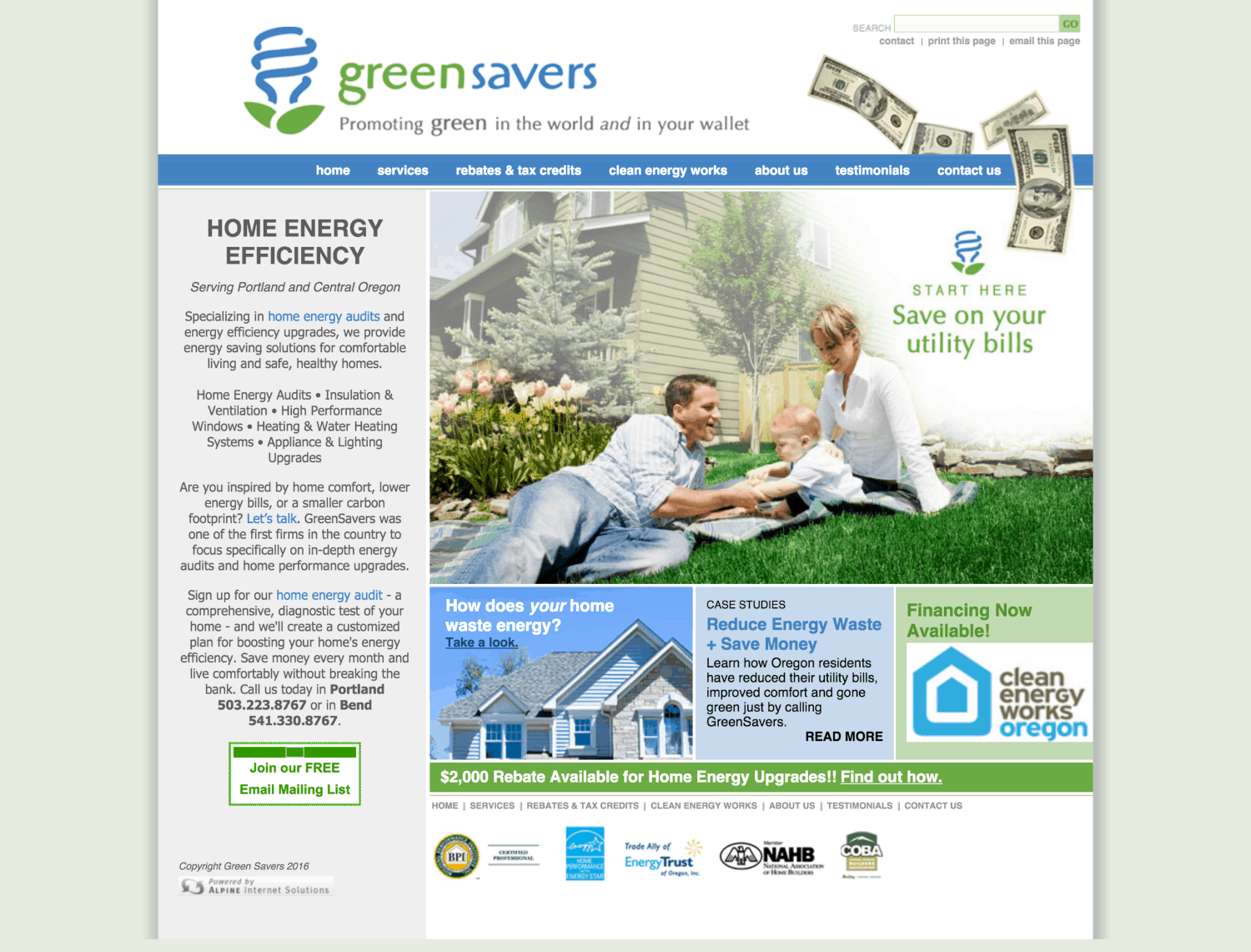  GreenSavers USA: Before 