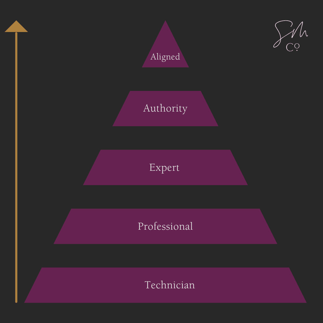 Pyramid Explaining Business Coaching for Designers